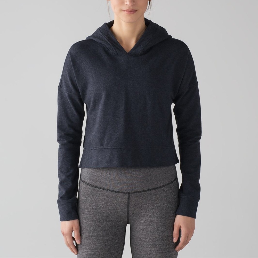 lululemon - cut above cropped pullover hoodie